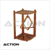 Deluxe 10 Cue Corner Floor Rack - Honey